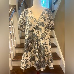 Anthropologie (Pilcro) frayed swing dress